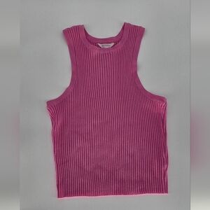 No Boundaries Pink Ribbed Knit Tank Top Women’s Plus Size 3X (XXXL)